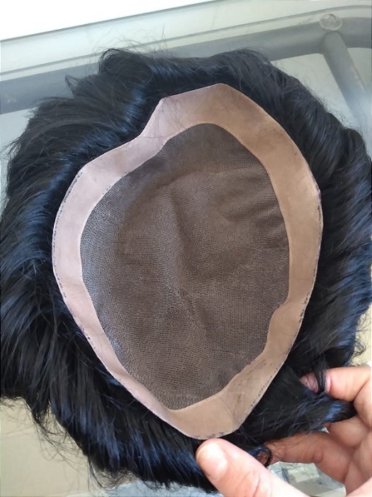 PRÓTESE CAPILAR MASCULINA  CABELO HUMANO DALILA HAIR
