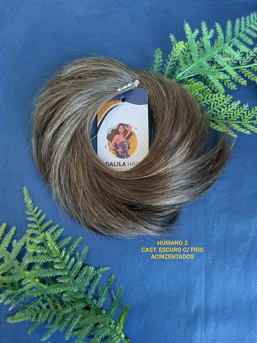 COQUE ELÁSTICO CABELO HUMANO MAIOR VOLUME