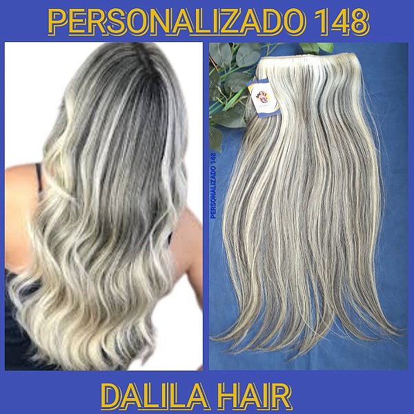 APLIQUE FIO INVISIVEL CABELO HUMANO 148