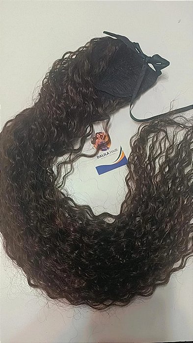 RABO DE CAVALO DE FITA COM CABELO DE BIO FIBRA DE 80CM