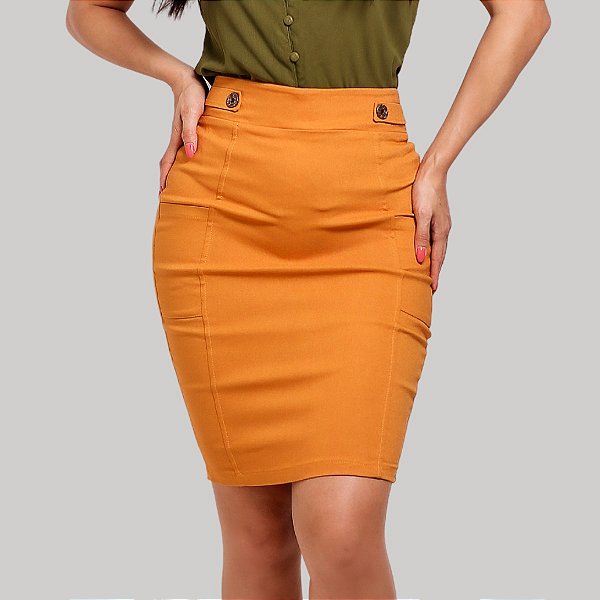 Saia Bengaline Evangélica  Mostarda ref107