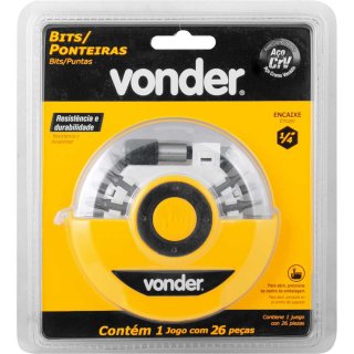 JG BITS PARAFUSADEIRA 26PCS VONDER