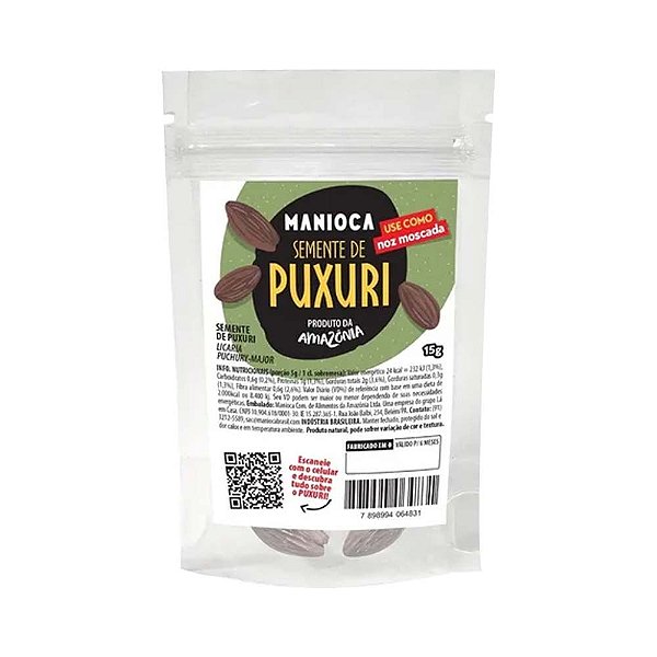 Semente de Puxuri 15g - Manioca