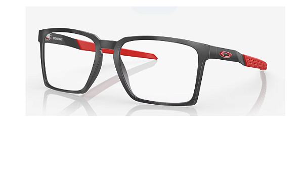 Armação de Óculos de Grau Oakley Unissex 136 SATIN BLACK OX8055-0456 56-17 EXCHANGE