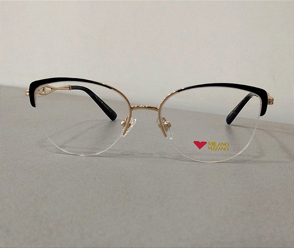 Armação de Óculos de Grau Milano Vizzano Feminino OURO 266/RX AV123 55-17 143
