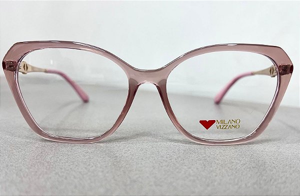 Armação de Óculos de Grau Milano Vizzano Feminino OURO 254/RX AV243 54-17 142