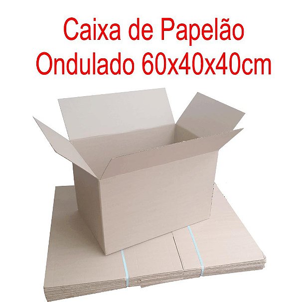 Caixa de Papelão p/mudança 59,5x40x40cm - Pct c/10