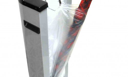 Saco plástico refil 14x74 cm p/embalador de guarda-chuva - Pct c/500