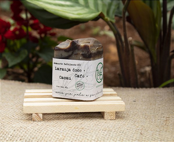 Sabonete Esfoliante #3 Laranja Doce + Café + Cacau
