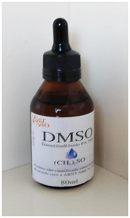 DMSO - Dimetilsulfóxido TESTE A SUA SENSIBILIDADE ANTES DO PRIMEIRO USO