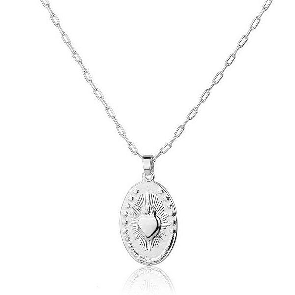 Colar Medalha Nossa Senhora Milagrosa - Prata - STYLENROLL - STYLENROLL:  House of Jewelry
