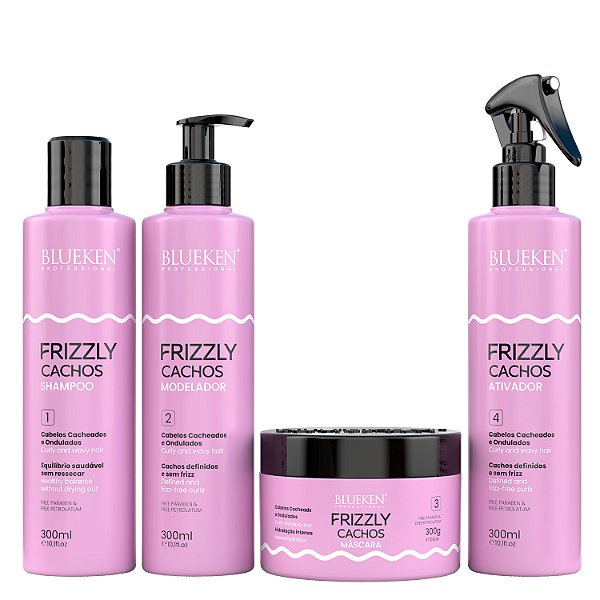 Kit Cachos Frizlly Blueken 300ml/grs