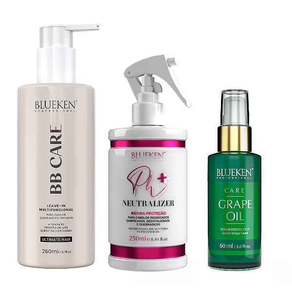 Trio Proteção Praia - BBCare - PH+ - Grape Oil