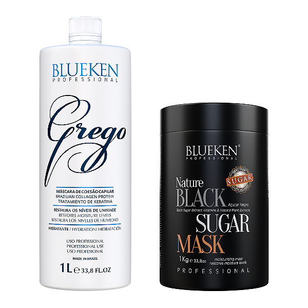 Grego Blueken 1L + Máscara Black Sugar Blueken 1KG