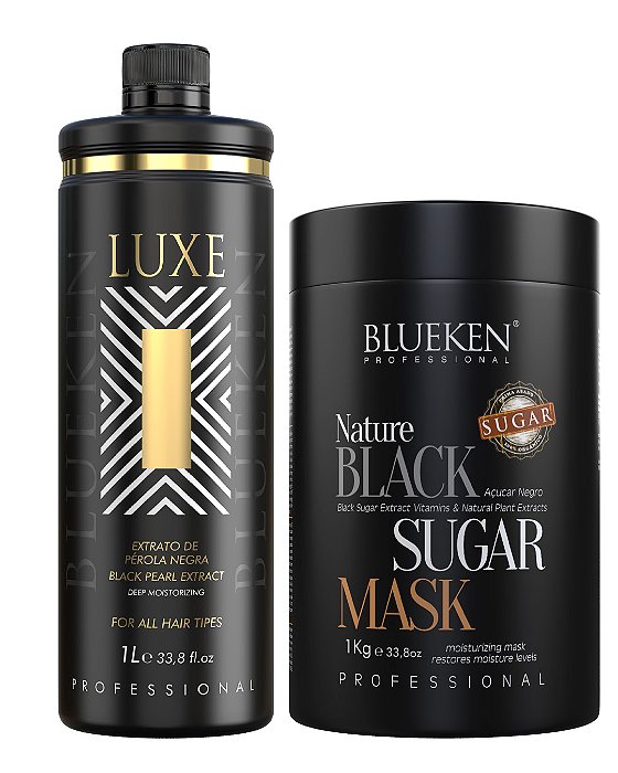 Luxe Blueken 1L + Máscara Black Sugar Blueken 1kg