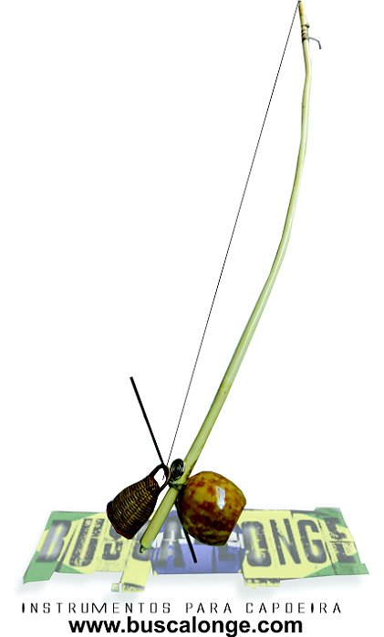 Berimbau Infantil completo (caxixi, dobrão de metal, baqueta)