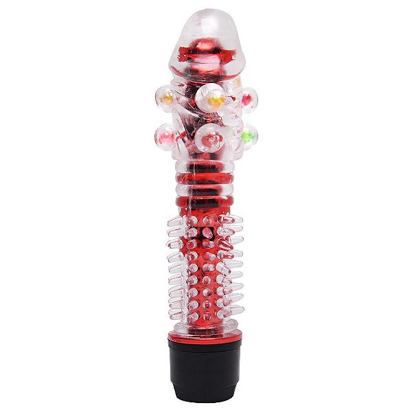 Vibrador Com Capa Texturizada E Pérolas Massageadoras IA Import