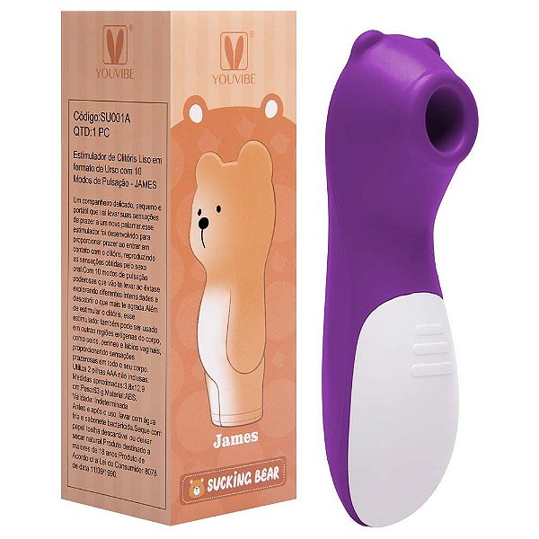 Estimulador Clitóris Urso 10 Pulsações Youvibe IA Import