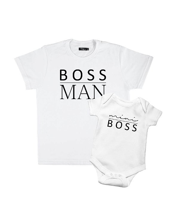 Conjunto Body Pai & Filho Boss Man & Mini Boss