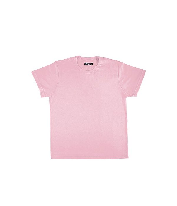 Camiseta Básica Infantil Smiles Rosa Pink - Dona Bellinha Boutique