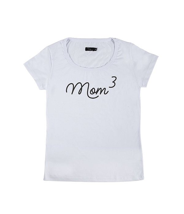 Camiseta Baby Look Feminina Mãe de 3