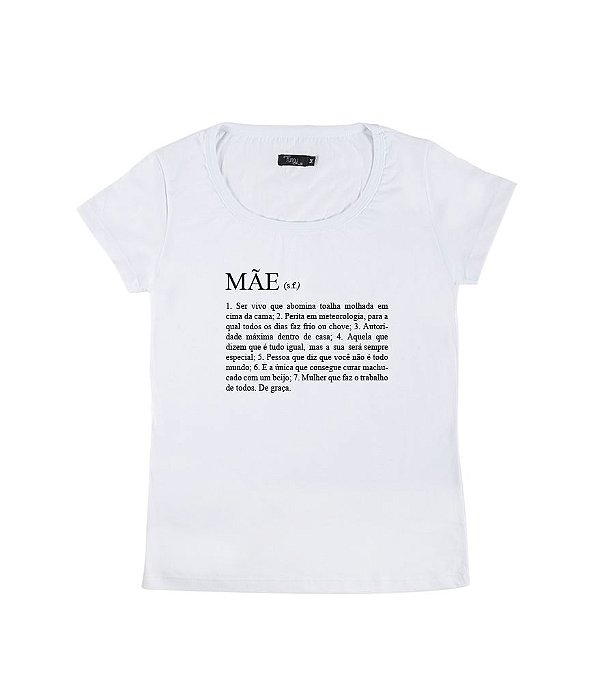 Camiseta Baby Look Feminina Definição de Mãe