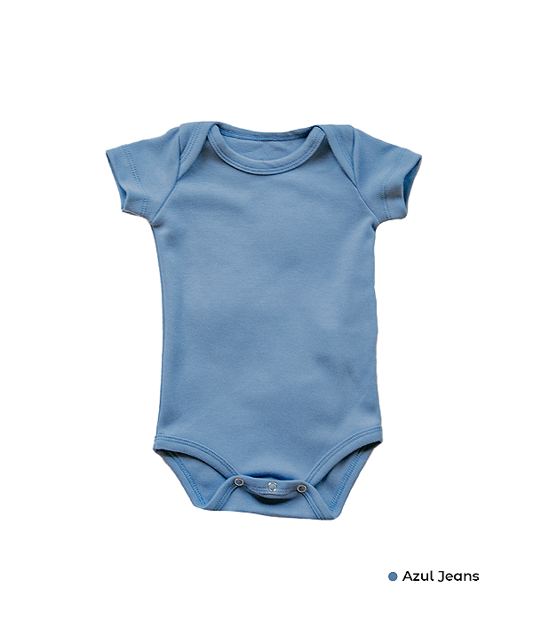 Body Manga Curta Sem Estampa em Suedine 100% Algodão Fio Egípcio