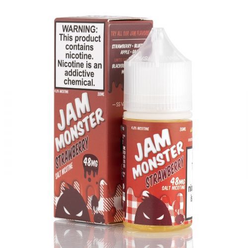 Nicsalt Jam Monster Strawberry 30mL - Monster Vape Labs