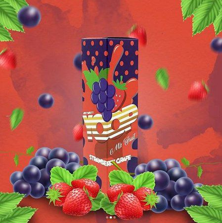 Juice Yoop Strawberry Grape 60mL - Yoop Vapor