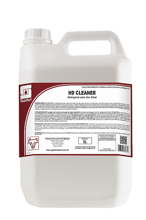 Detergente Concentrado HD Cleaner 5L - Spartan