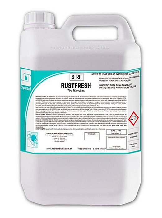 Rustfresh removedor de ferrugem 5L Spartan