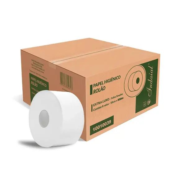 Papel Higiênico Rolão FS Indaial ELX 10x300 8 Rls 17 g/m2 - Ipel