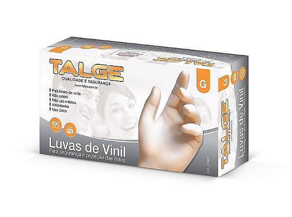 Luva de Vinil com Pó (G) Talge c/100