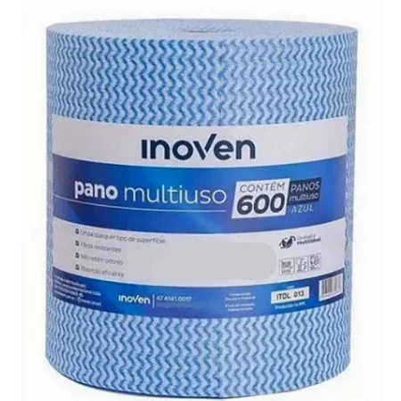 Pano Multiuso Bobina Azul 28x50cm 300mts - Inoven
