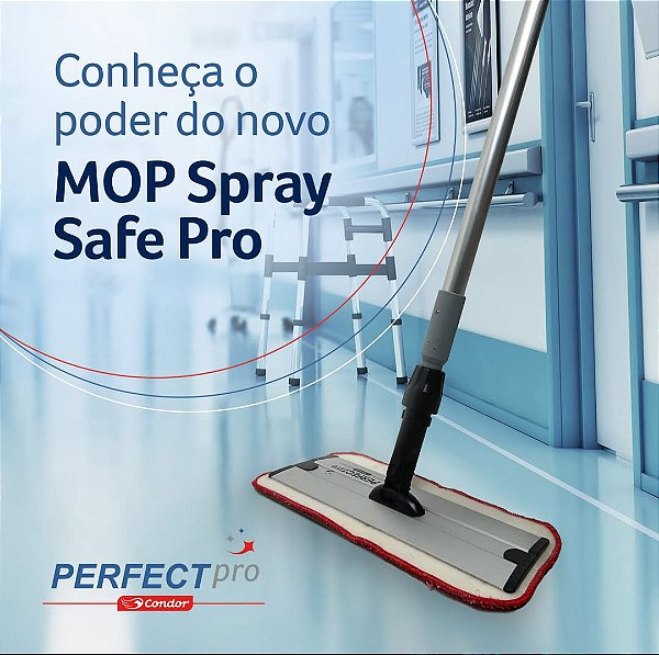 MOP Spray Safe Pro Completo Base Plástica 40cm
