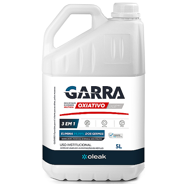 Limpador desinfetante Garra Oxiativo 5L Oleak
