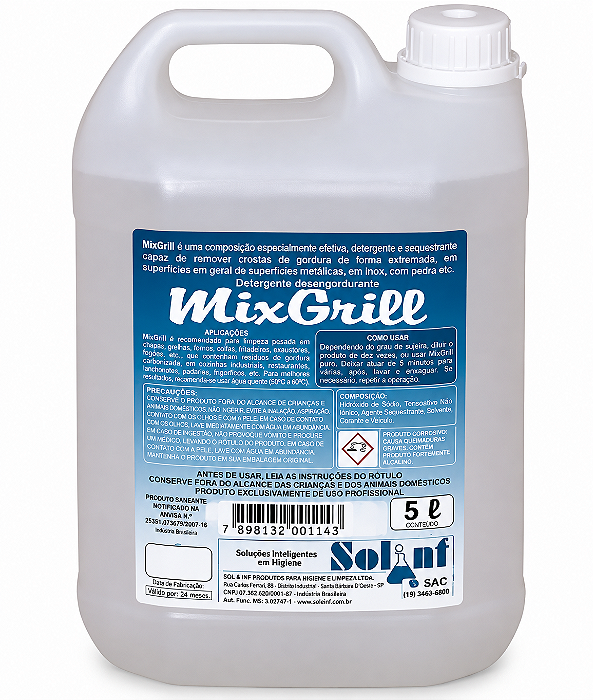 Mix Grill Desincrustante 5L Solint
