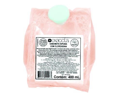 Sabonete Espuma Clorexidina Refil 400ml - Trilha