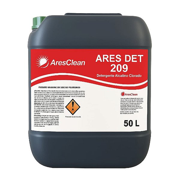 Ares Det 209 Deter. Alcalino Clorado Foamy 50L (59,7kg)
