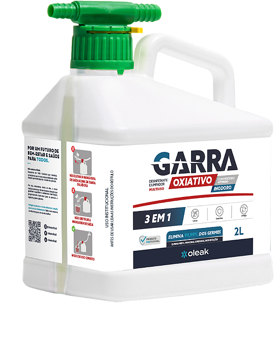 Garra Oxiativo Limpador Desinfetante SAD 4G - Oleak