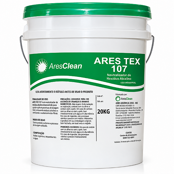 Ares Tex - 107 Neutralizante Anti Cloro 20 Kg