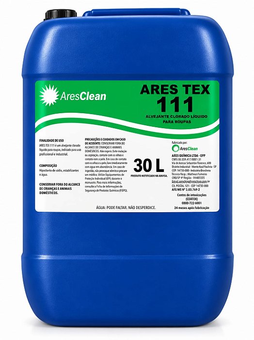 Ares Tex - 111 Alvejante Para Tecidos 30L (31,3kg)