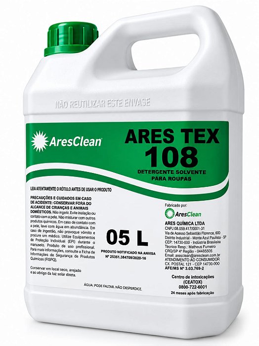 Ares Tex-108 5L (4,56kg) (Solvente para roupas)