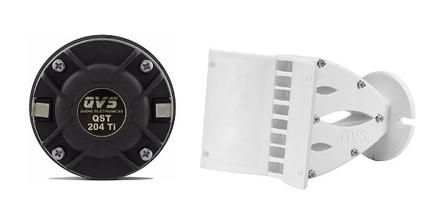 Driver Titânio QVS 204TI 60w RMS + Guia de Onda QVS 1325 Branco