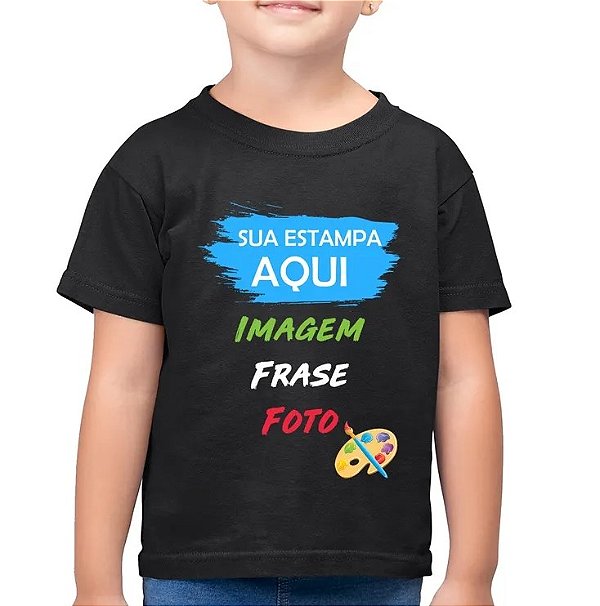 Camiseta Infantil em Algodão