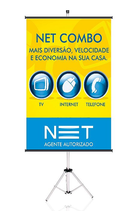 Kit Propaganda Tripé com Banner