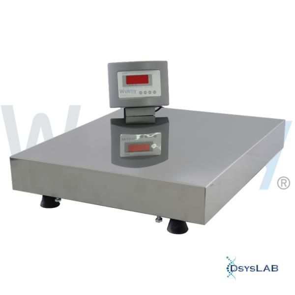 Balança Eletrônica Adulto Sem Coluna, Plataforma 40x50cm, display LED, cor cinza, até 300 kg W300-LED-S/C (Welmy)