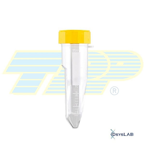 Tubo para cultivo celular, 10 cm2 (10 mL), com filtro, PS, estéril, livre de DNAse, RNAse e pirogênios, caixa com 216 unidades 91243 (TPP)