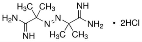 2,2′-Azobis(2-methylpropionamidine) dihydrochloride, granular, 97%, Frasco com 100 gramas (Sigma)