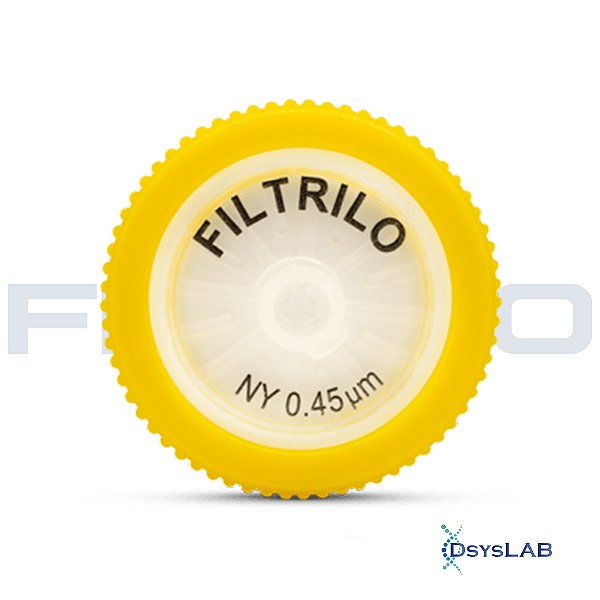 🔴💥 Filtro seringa NYLON Hidrofílico de 0,22μm x 13 mm (P x D), unidade SFNY-1322-UND (Filtrilo)
